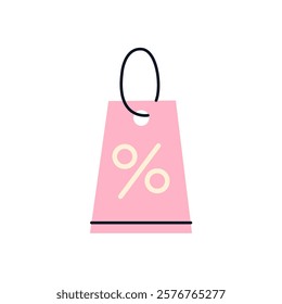 Price tag icon. Second hand. Reuse and zero waste concept. Flat vector illustration.