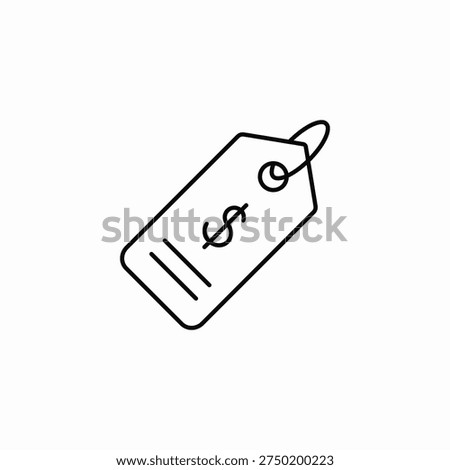 price tag icon sign vector