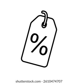 Price Tag icon, simple flat style, illustration, logo sign symbol pictogram template, for ui or ux isolated on white for mobile app, editable