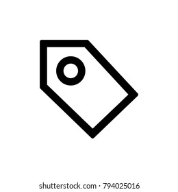 Price tag icon for simple flat style ui design.
