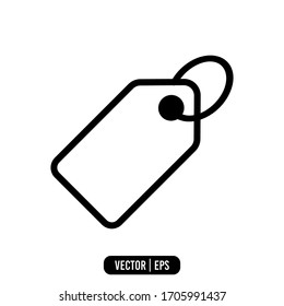 Icono de etiqueta de precio diseño simple vectorial