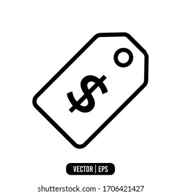 Price Tag Icon Simple Vector Design