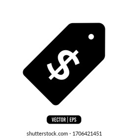 Price tag icon simple vector design