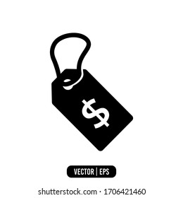 Price tag icon simple vector design