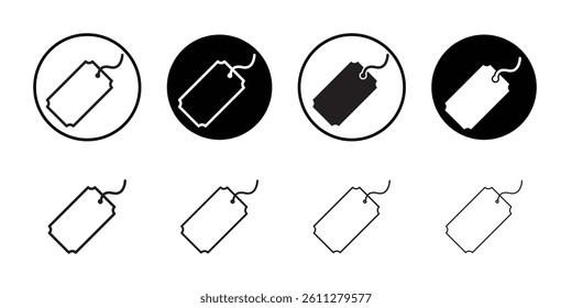 Price tag icon Thin line art collection