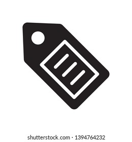 Price tag icon in trendy flat style design. Vector graphic illustration. Tag symbol for website design, logo, app, and ui. Vector file. EPS 10. 