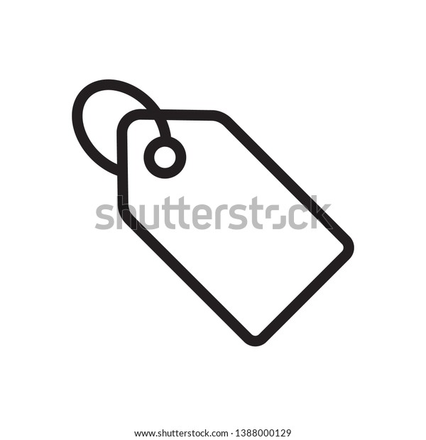 Price Tag Icon Trendy Outline Style Stock Vector (Royalty Free) 1388000129