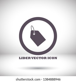 price tag icon vector 10 EPS. lorem ipsum Flat Design JPG