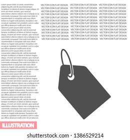 price tag icon vector 10 EPS. lorem ipsum Flat Design JPG
