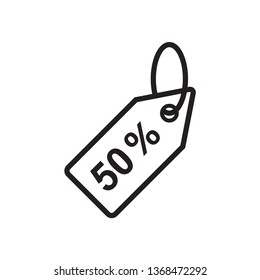 Price tag icon vector