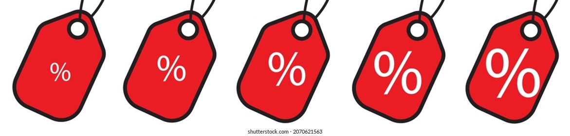 Diseño del vector de iconos de etiqueta de precio.
