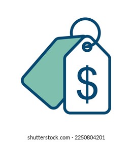 price tag icon vector design template in white background