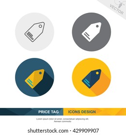 PRICE TAG icon vector design