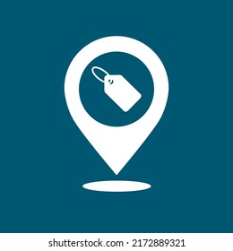 icono de etiqueta de precio, ilustración vectorial. Estilo de diseño plano