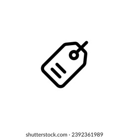 Price tag icon vector illustration. outline icon for web, ui, and mobile apps