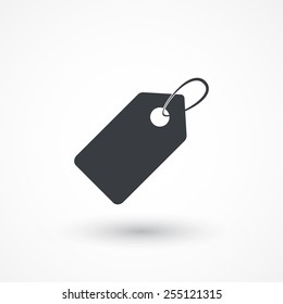 Price tag icon. Vector illustration. Flat style design icon