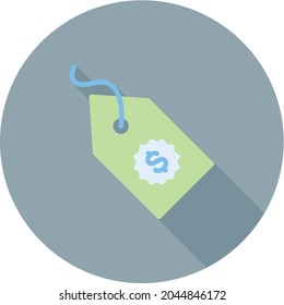 Imagen vectorial de icono de etiqueta de precio. También se puede usar para Fitness físico. Adecuado para aplicaciones móviles, aplicaciones web y medios impresos.