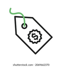 Price Tag icon vector image. Can also be used for Physical Fitness. Suitable for mobile apps, web apps and print media.