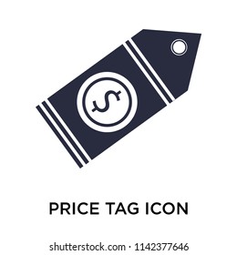 Price tag icon vector isolated on white background for your web and mobile app design, Price tag logo concept