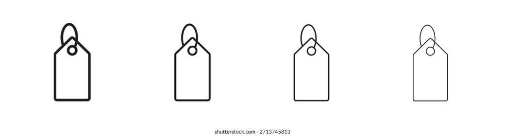 Preisschild-Symbol. Vektorisolierte Piktogramme.
