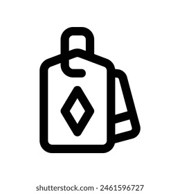 Preis-Tag-Symbol. Vektorgrafik-Linie-Symbol für Ihre Website, Handy, Präsentation und Logo-Design.