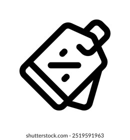 price tag icon. vector line icon for your website, mobile, presentation, and logo design.