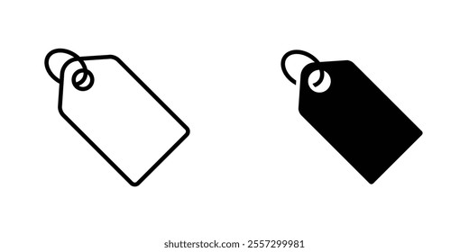 Price tag Icon vector. liner and flat style icons set.