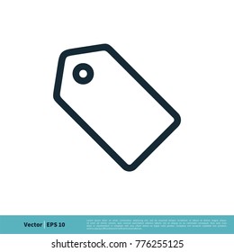 Price Tag Icon Vector Logo Template Illustration Design. Vector EPS 10.