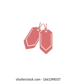 Price tag icon vector sign isolated for graphic and web design. Price tag symbol template color editable on white background.