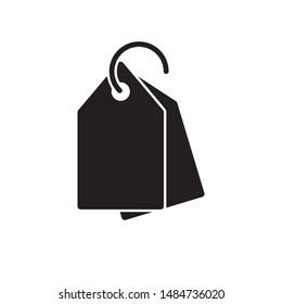 Price tag icon vector. Simple design on white background.