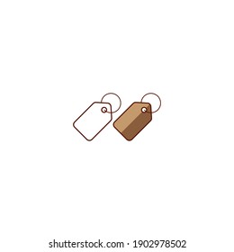 Price Tag icon vector, solid logo illustration, pictogram isolated.