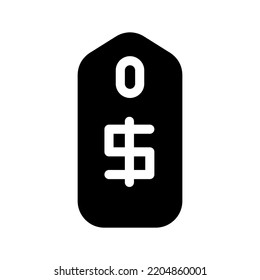Design-Illustration des Price Tag Icon Vector Symbol