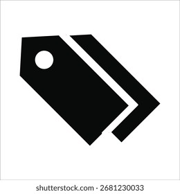 Iconos de la etiqueta del Precio. Vector sólido simple