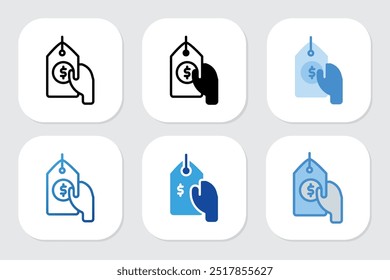 Price Tag icons with various design styles