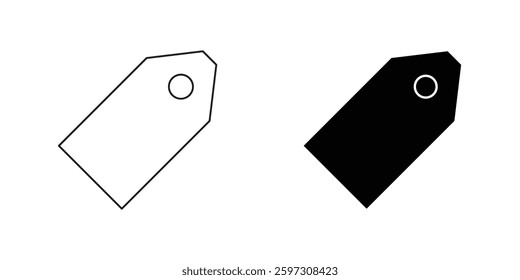 Price tag icons. Vector tag icon isolated on white background. Vector illustration.  