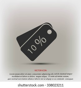 price tag icon.vector