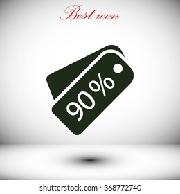 price tag icon.vector