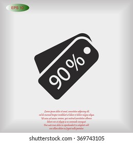 price tag icon.vector