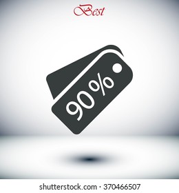 price tag icon.vector