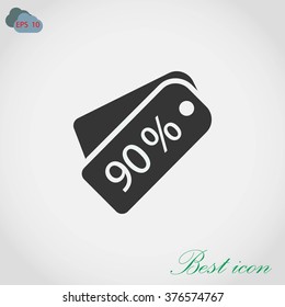 price tag icon.vector
