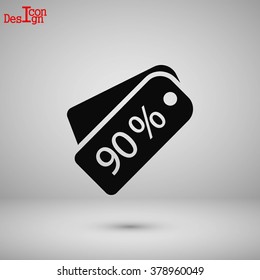 price tag icon.vector