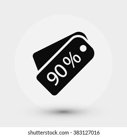 price tag icon.vector