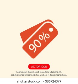 price tag icon.vector