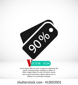 price tag icon.vector