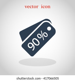 price tag icon.vector