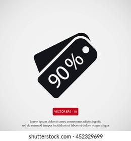 price tag icon.vector
