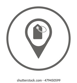 Price tag icon,vector. Flat design.