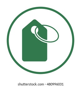 Price tag icon,vector. Flat design.