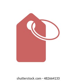 Price tag icon,vector. Flat design.