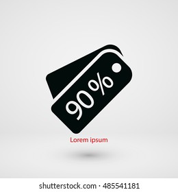 price tag icon.vector, flat design best vector icon